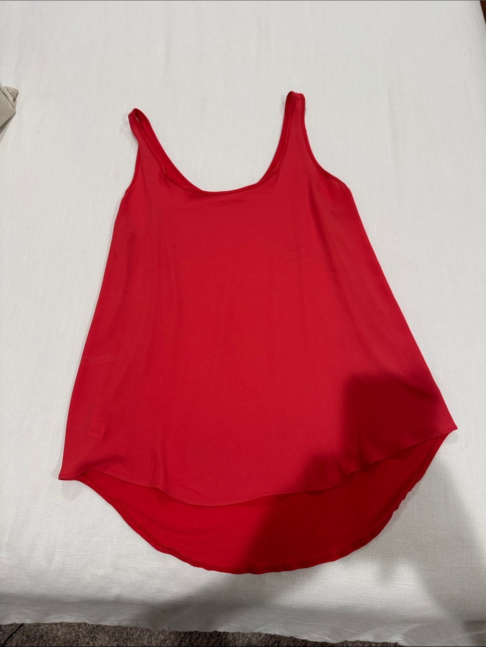 LOFT flame orange/red Scoop Neck Tank Top
